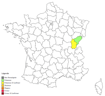 carte Utricularia stygia